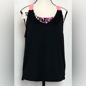 ZeroXposur Seashell UPF 30+ 2-in-1 Tankini Top XS (6)